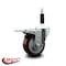 Service Caster 3.5'' Maroon Poly Swivel 7/8'' Expanding Stem Caster Total Lock Brake SCC-EXTTL20S3514-PPUB-MRN-78 - alternate 3
